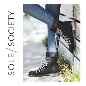 juno faux shearling stretch boot